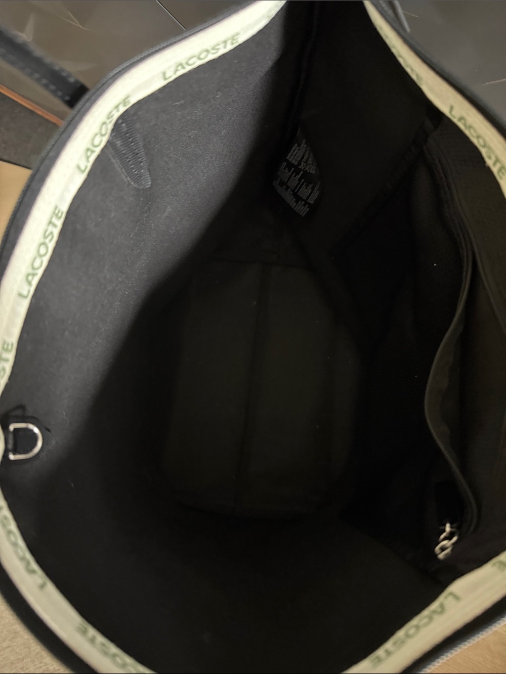Lacoste L.12.12 Concept Vertical Tote - Black - Picture 8 of 11